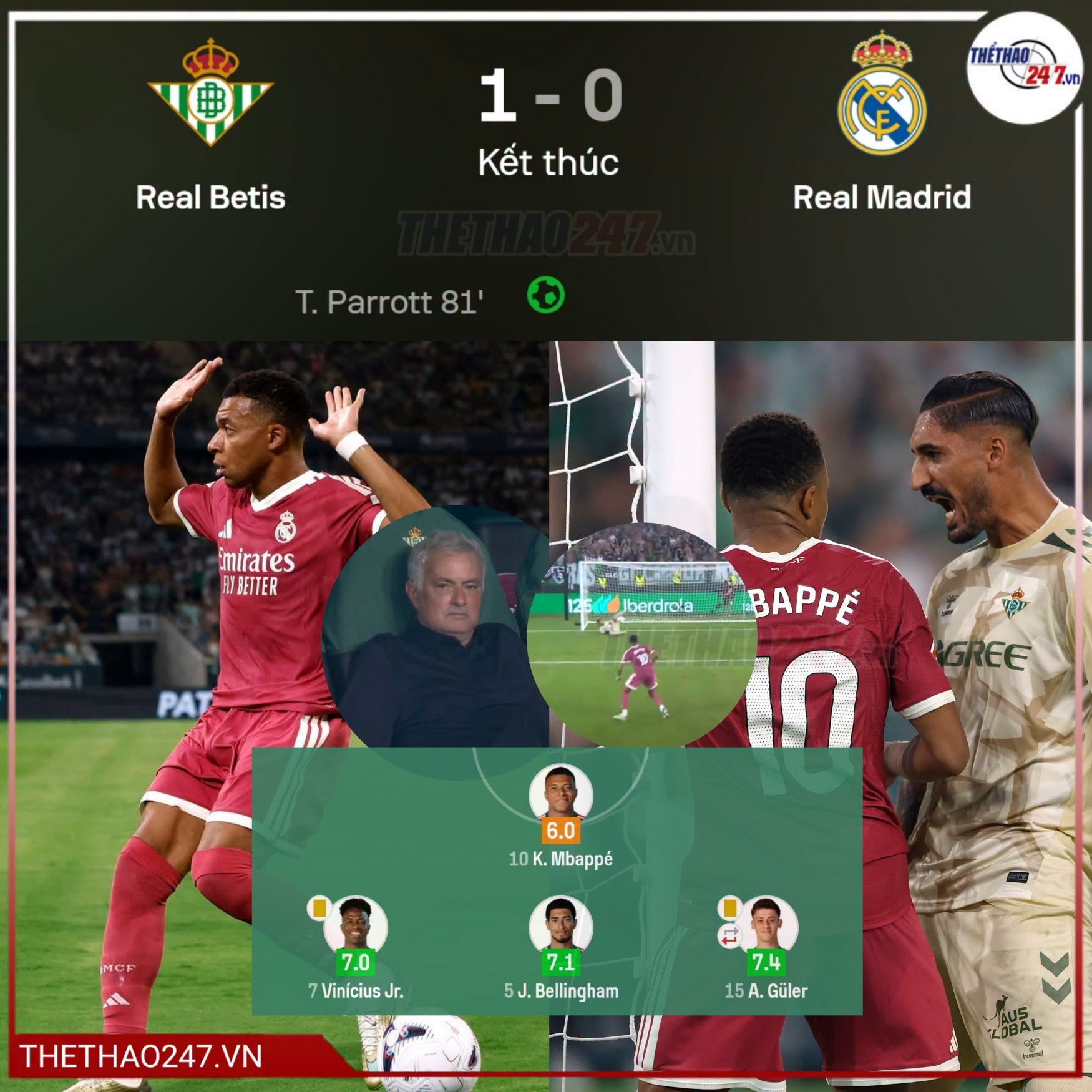 La Cartuja: Betis chặn đứng Real sau Mbappé bỏ lỡ phạt đền